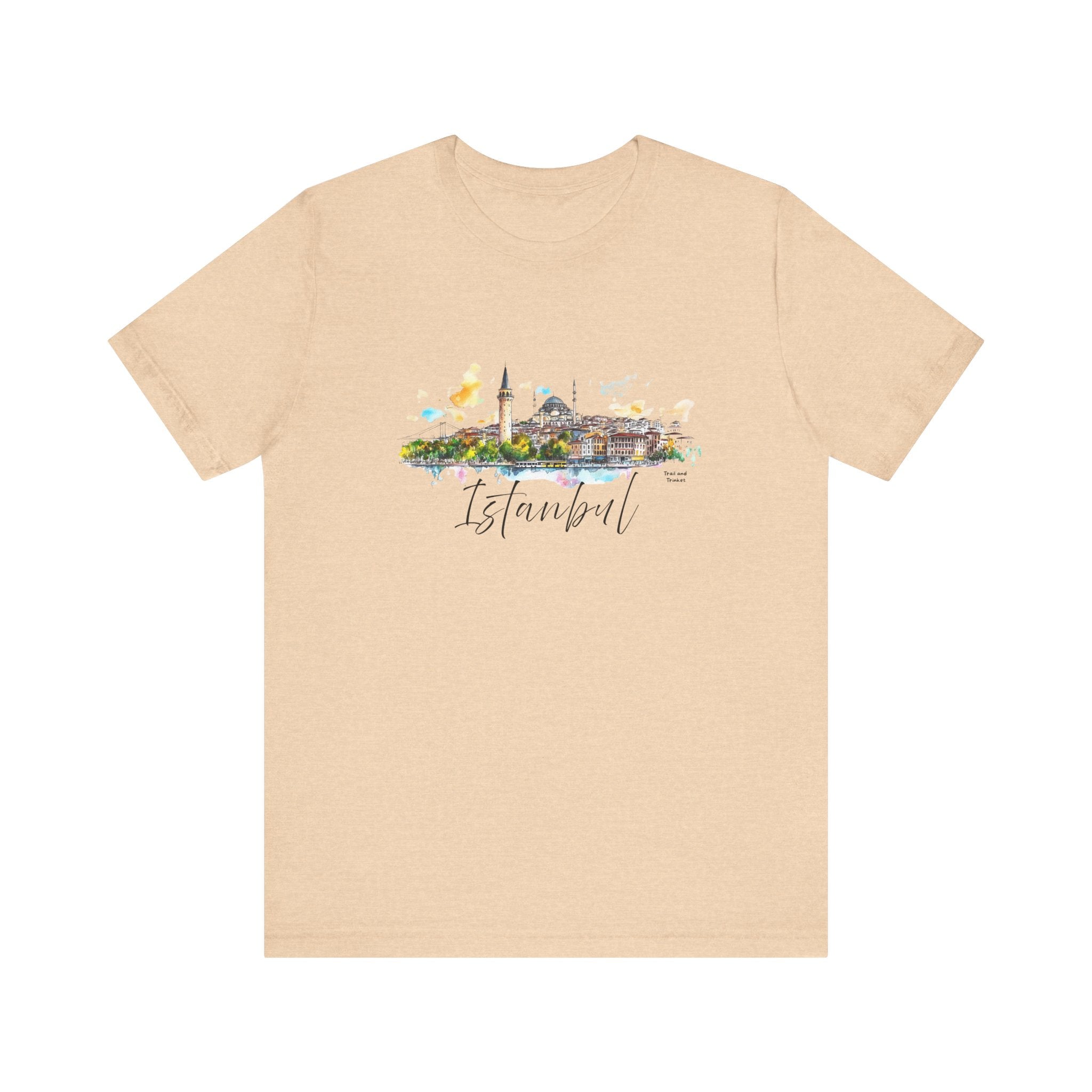 Istanbul T-Shirt – Watercolor Skyline