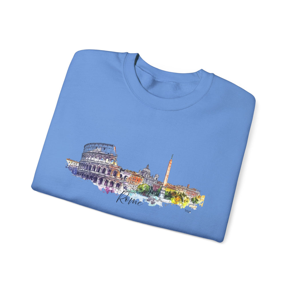 Rome Sweatshirt – Watercolor Skyline