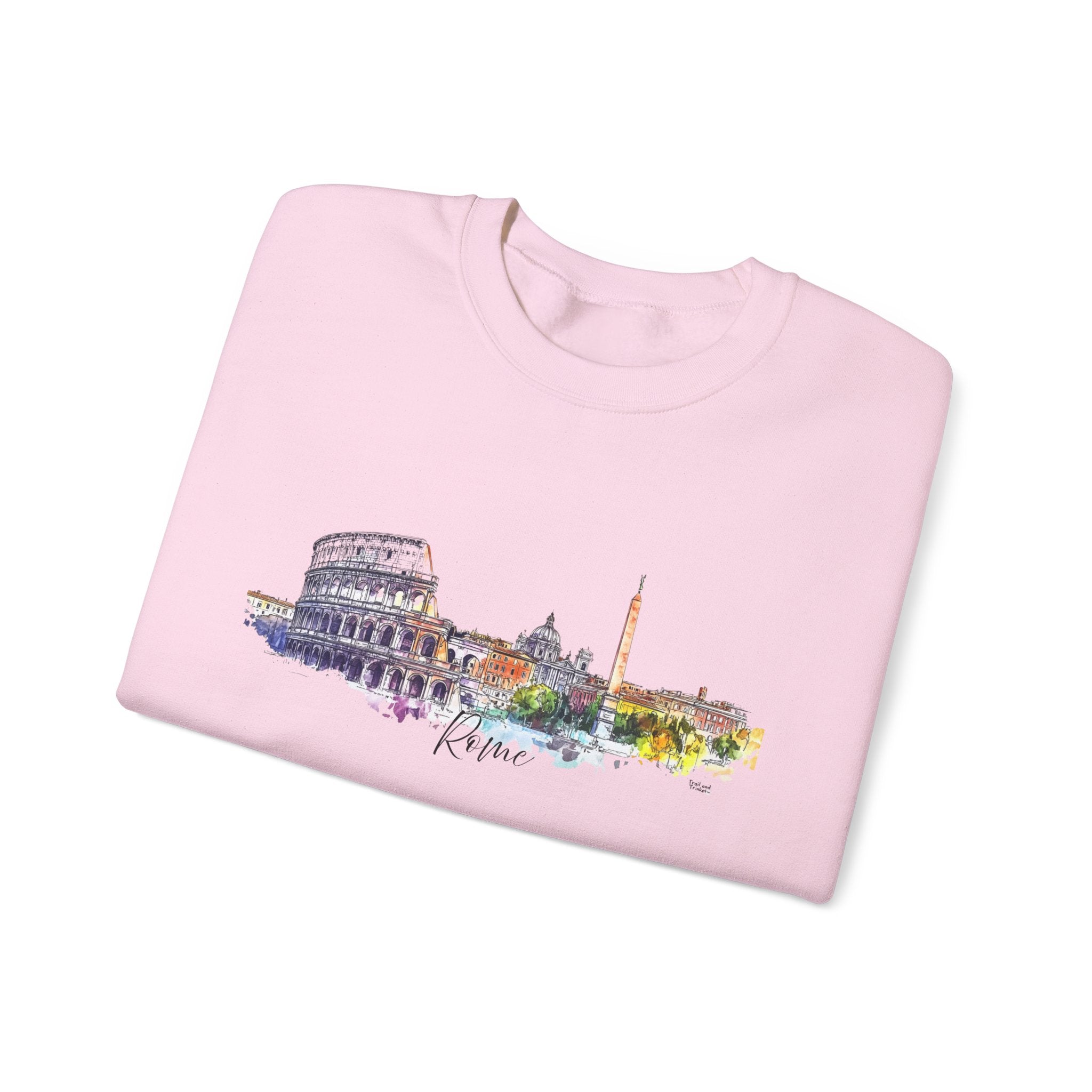 Rome Sweatshirt – Watercolor Skyline