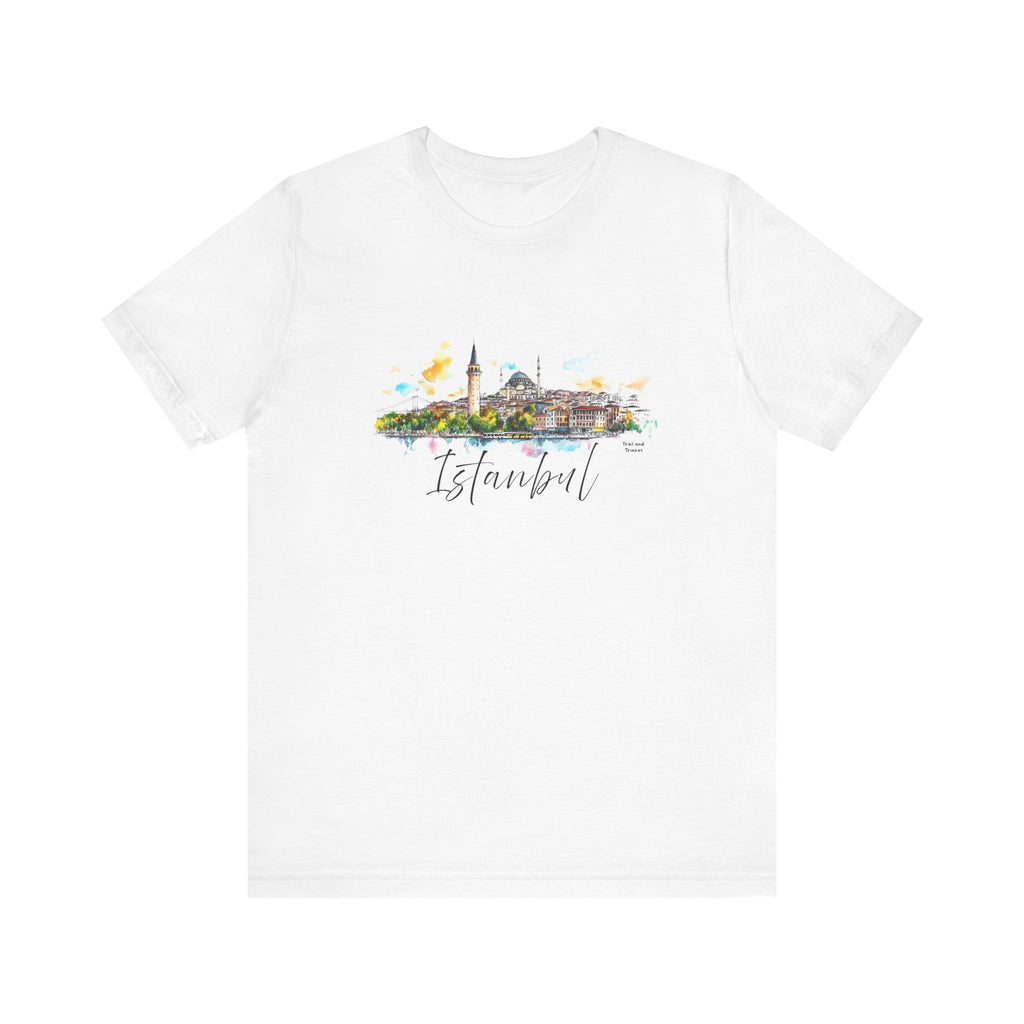 Istanbul T-Shirt – Watercolor Skyline