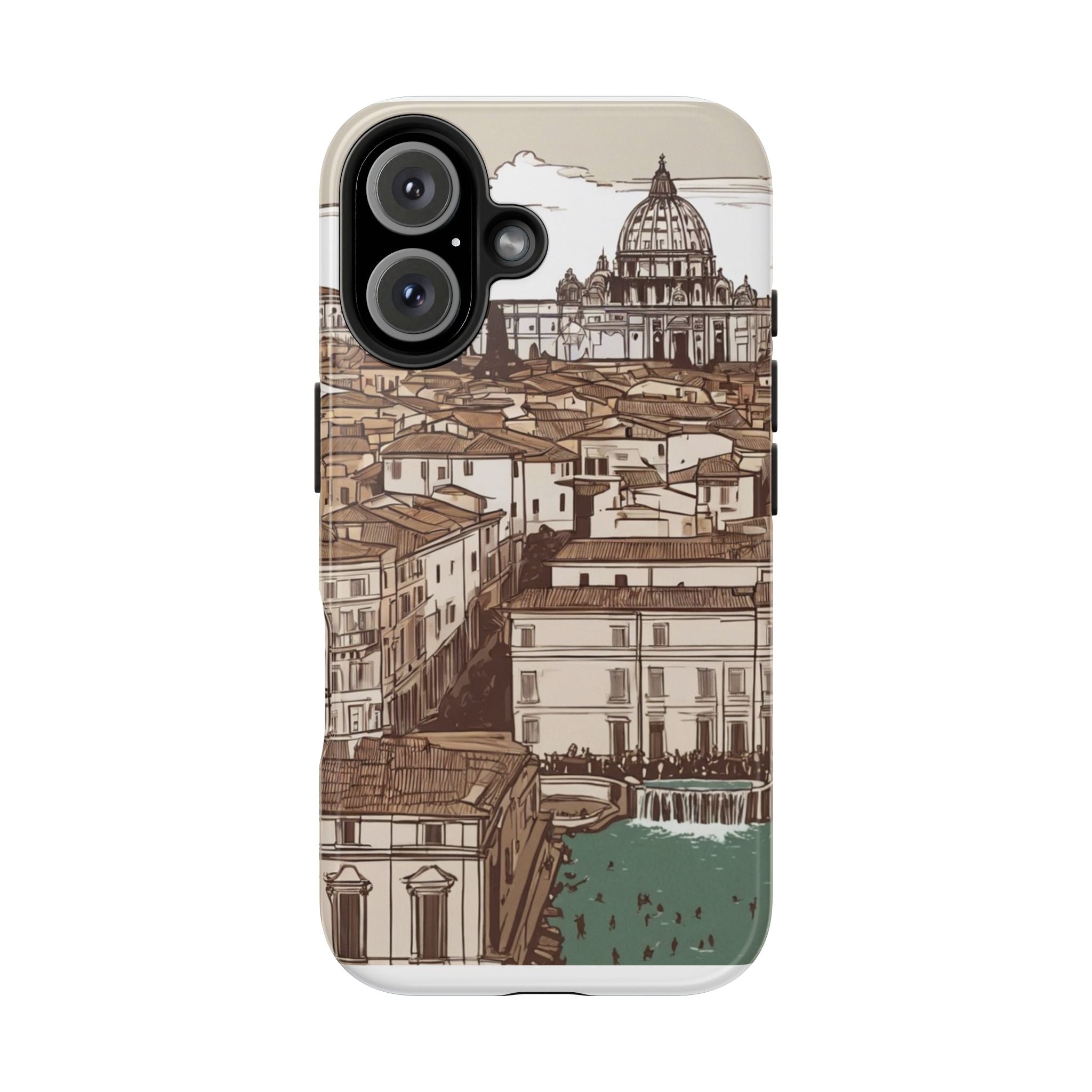 Rome Phone Case – Watercolor Skyline