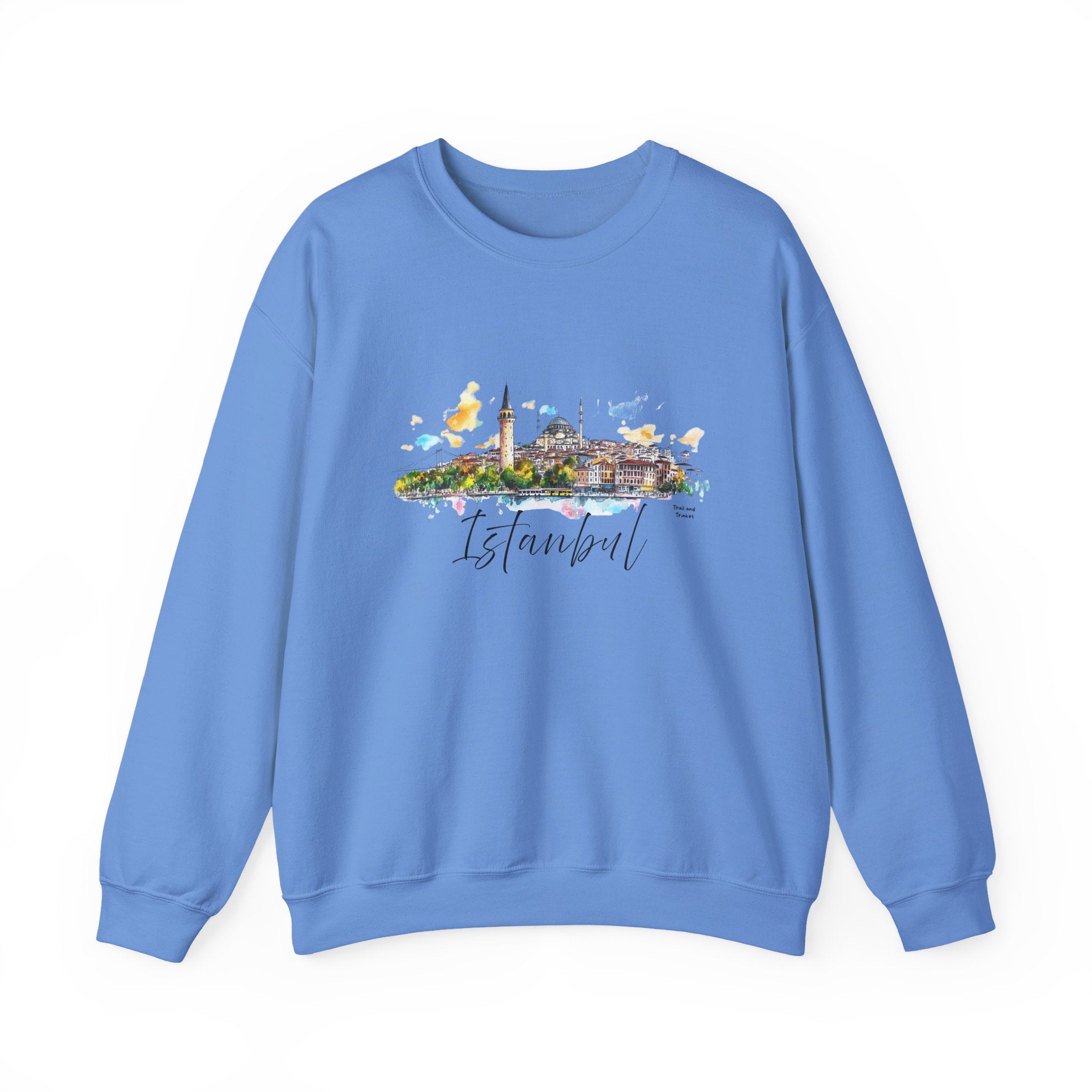 Istanbul Sweatshirt – Watercolor Skyline