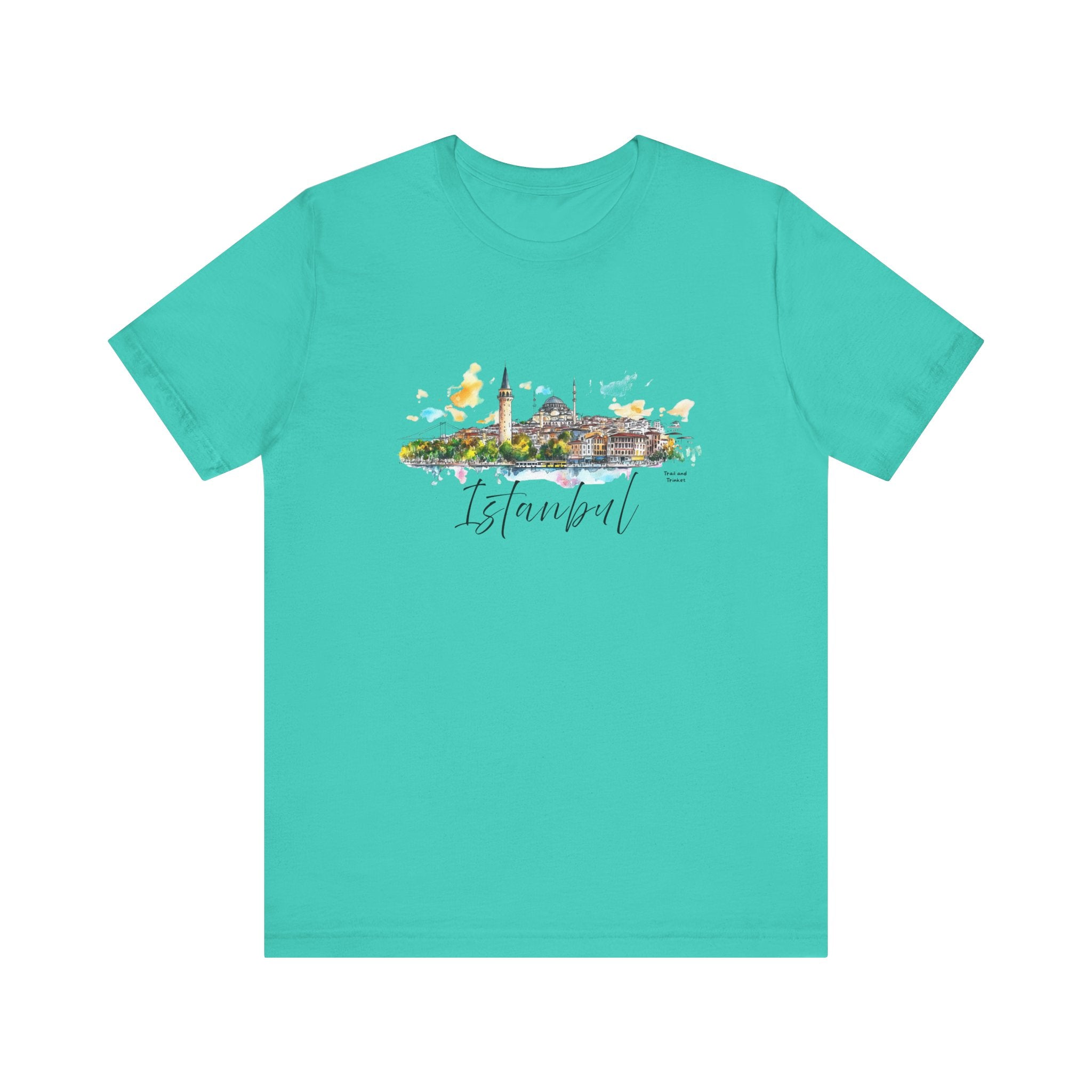 Istanbul T-Shirt – Watercolor Skyline