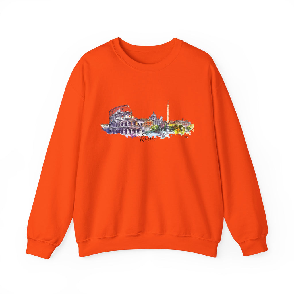 Rome Sweatshirt – Watercolor Skyline