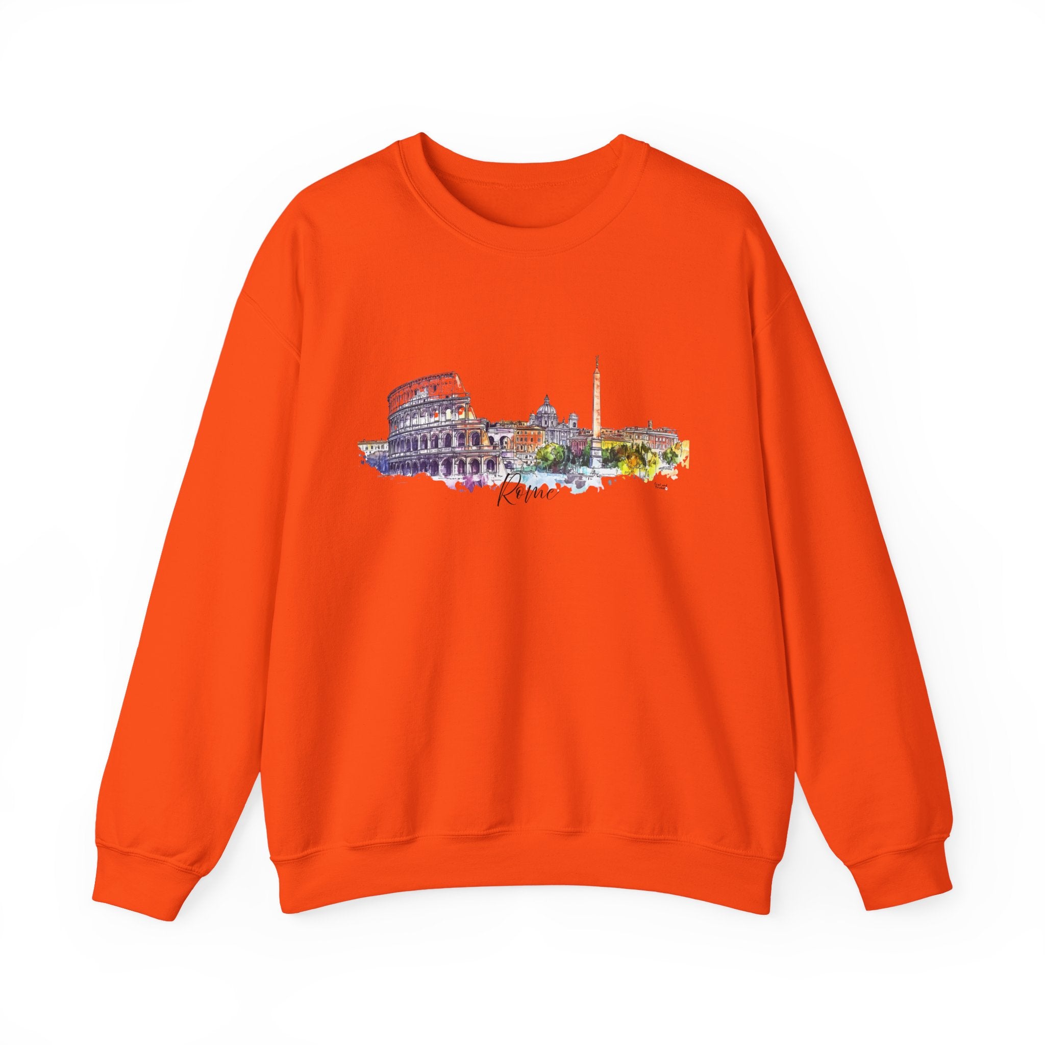 Rome Sweatshirt – Watercolor Skyline