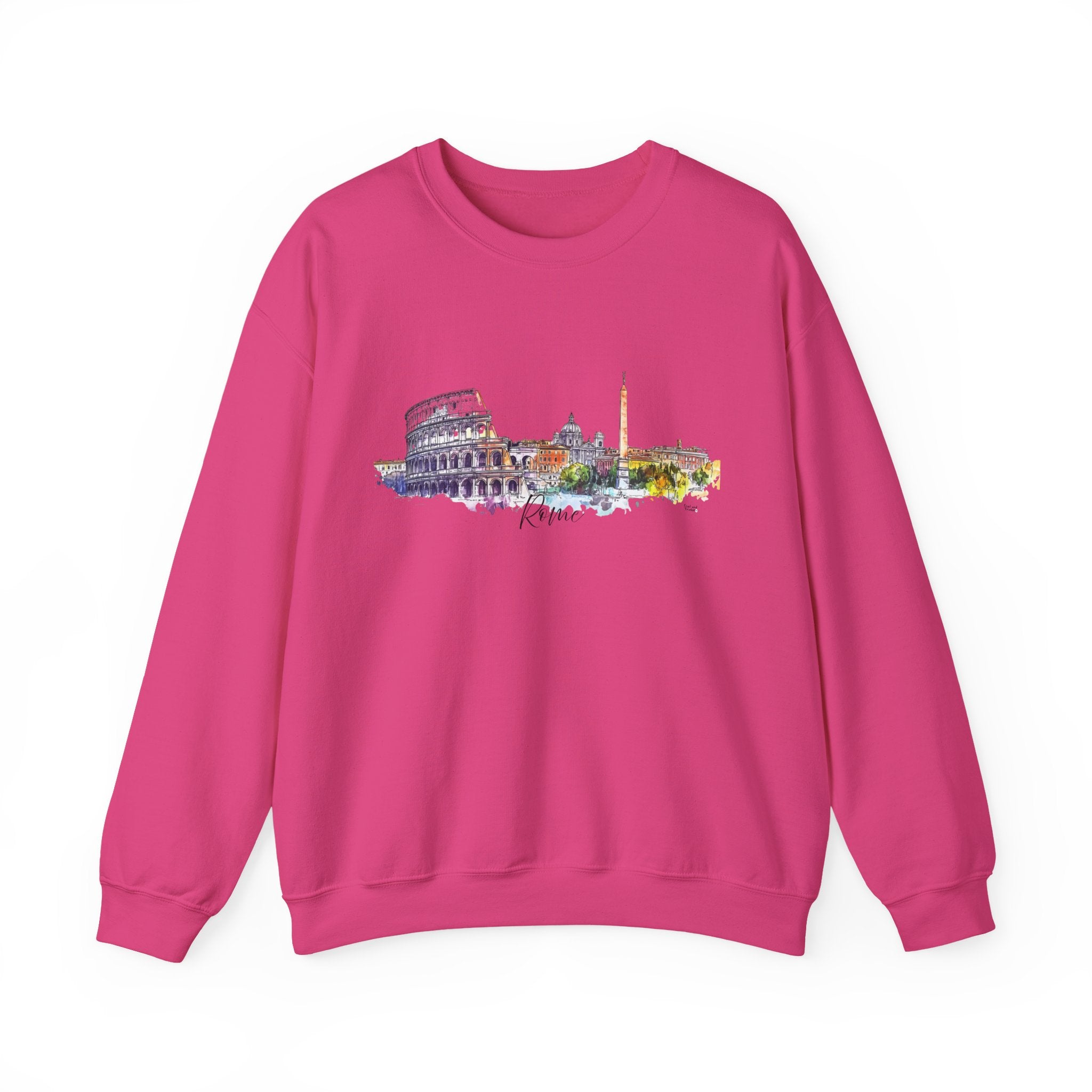 Rome Sweatshirt – Watercolor Skyline