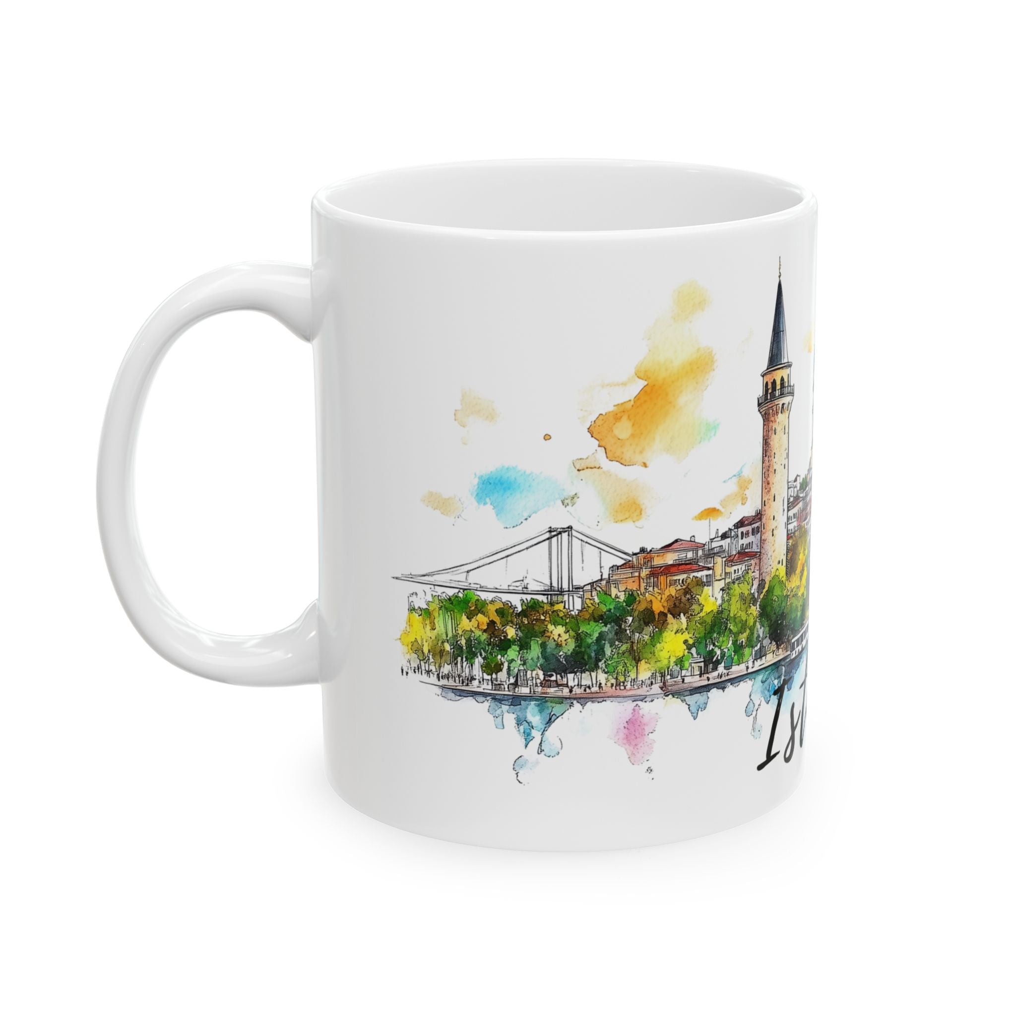 Istanbul Mug – Watercolor Skyline