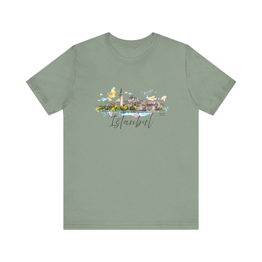 Istanbul T-Shirt – Watercolor Skyline