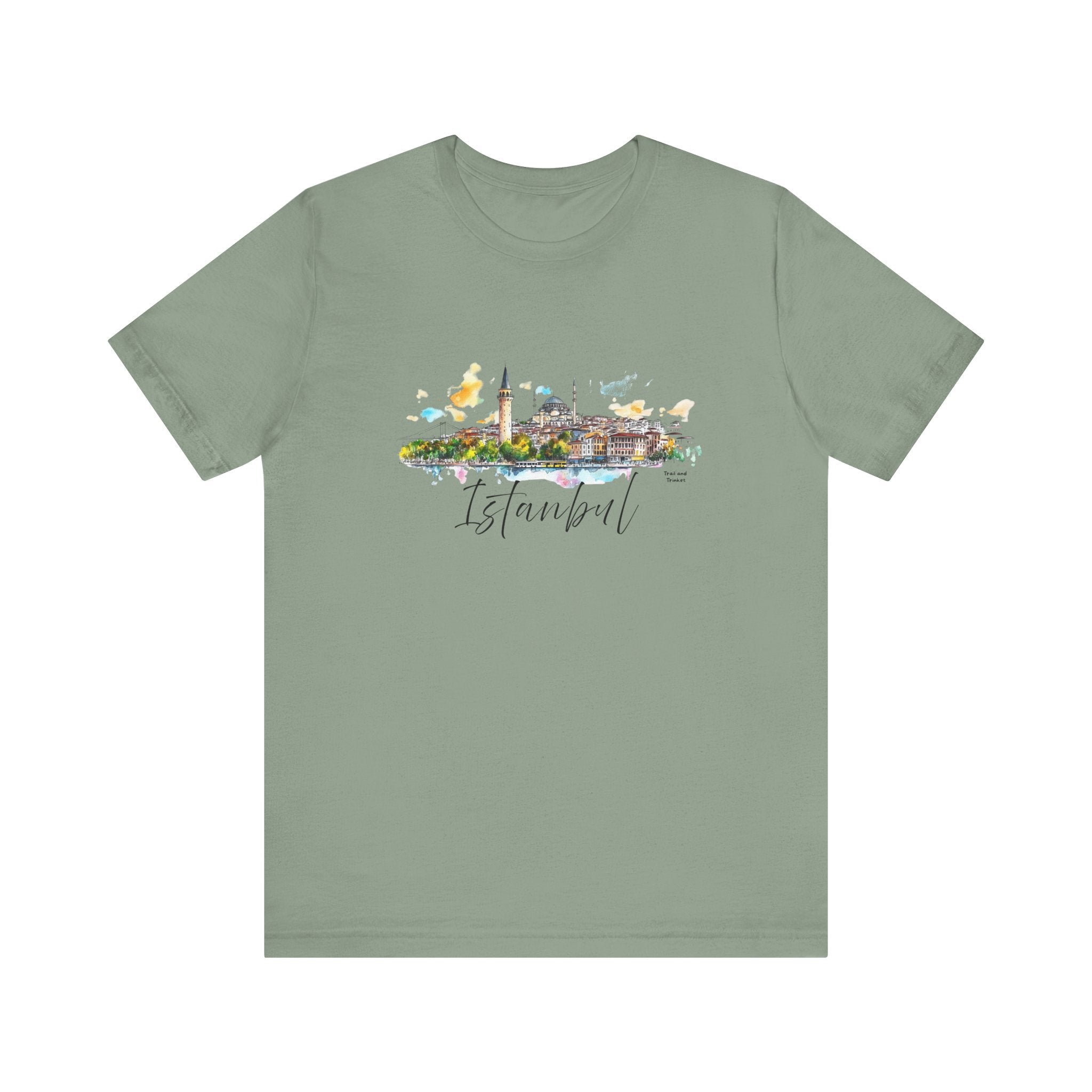 Istanbul T-Shirt – Watercolor Skyline