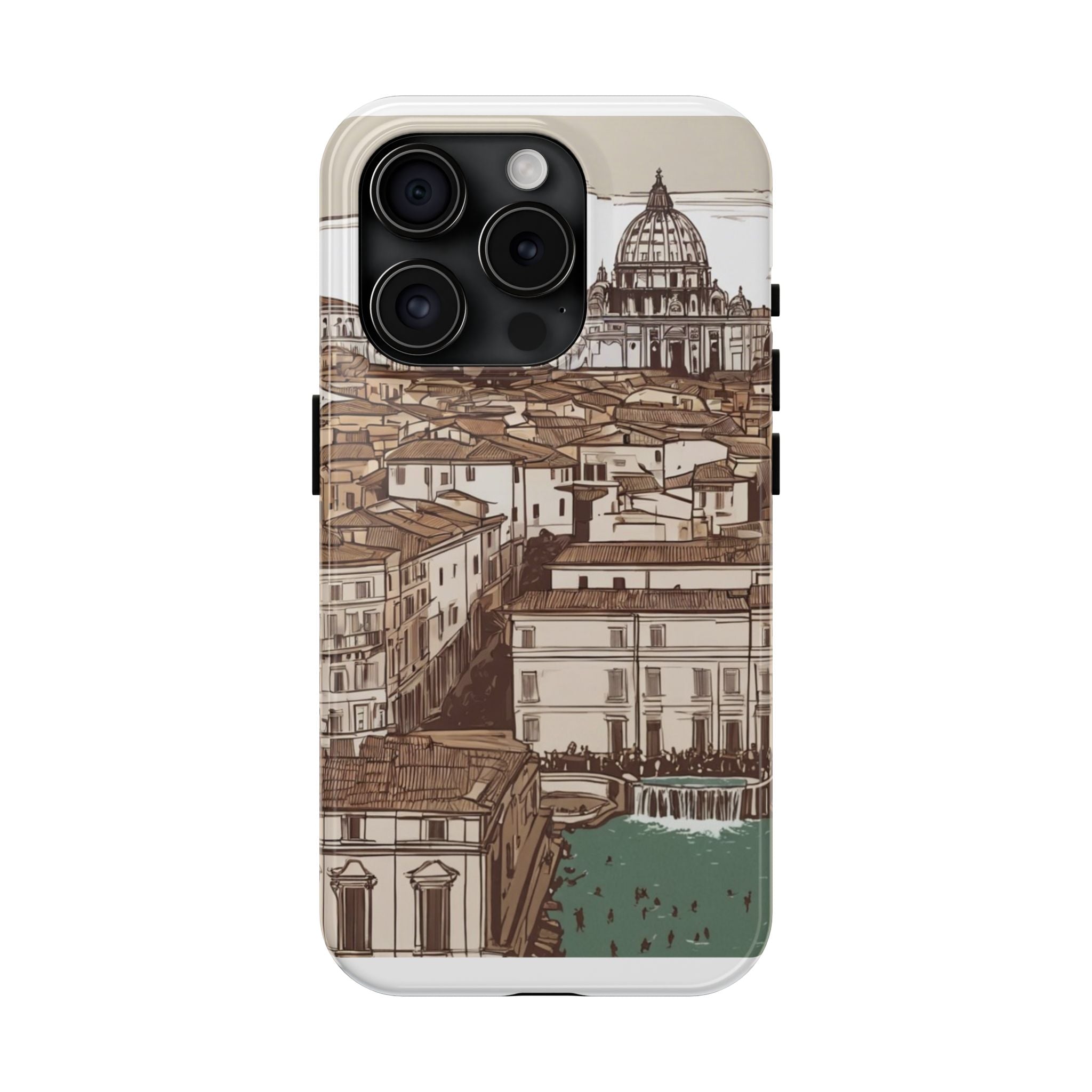 Rome Phone Case – Watercolor Skyline