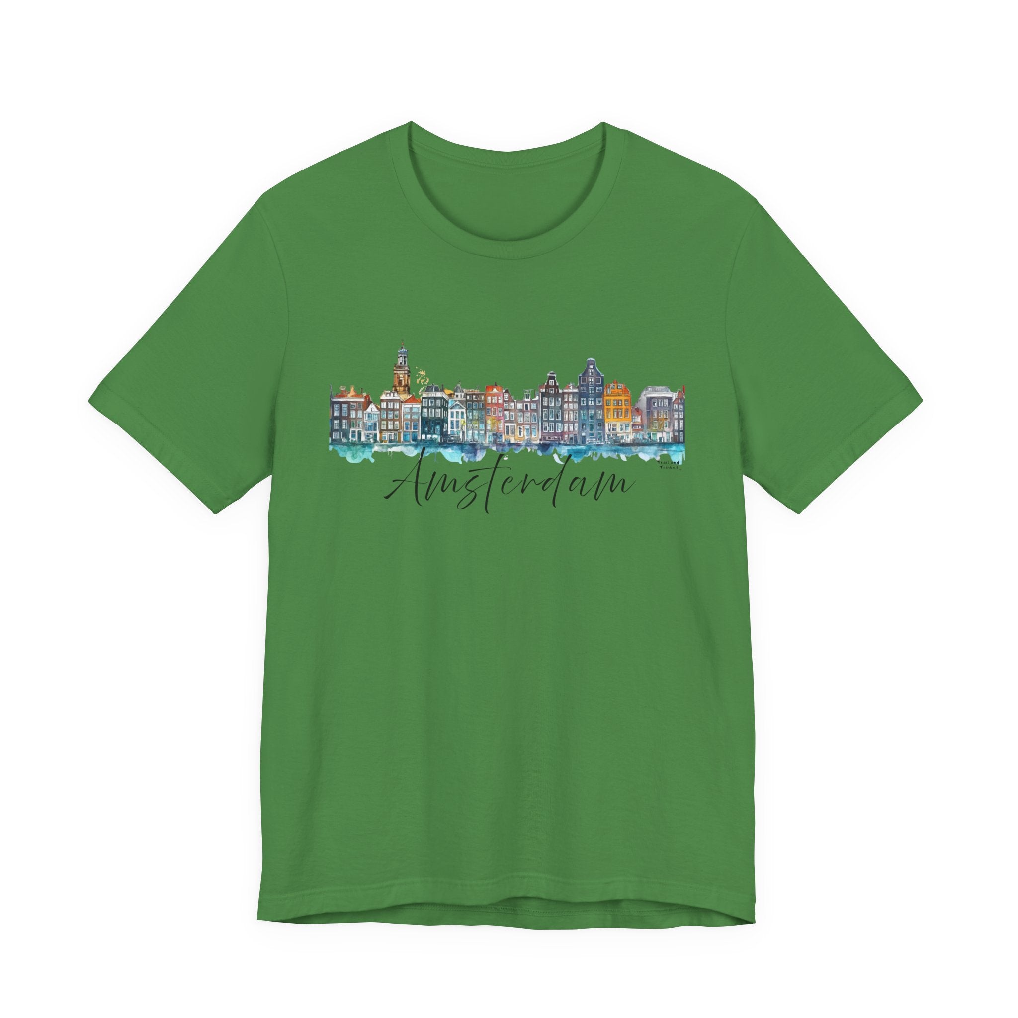 Amsterdam T-Shirt – Watercolor Skyline