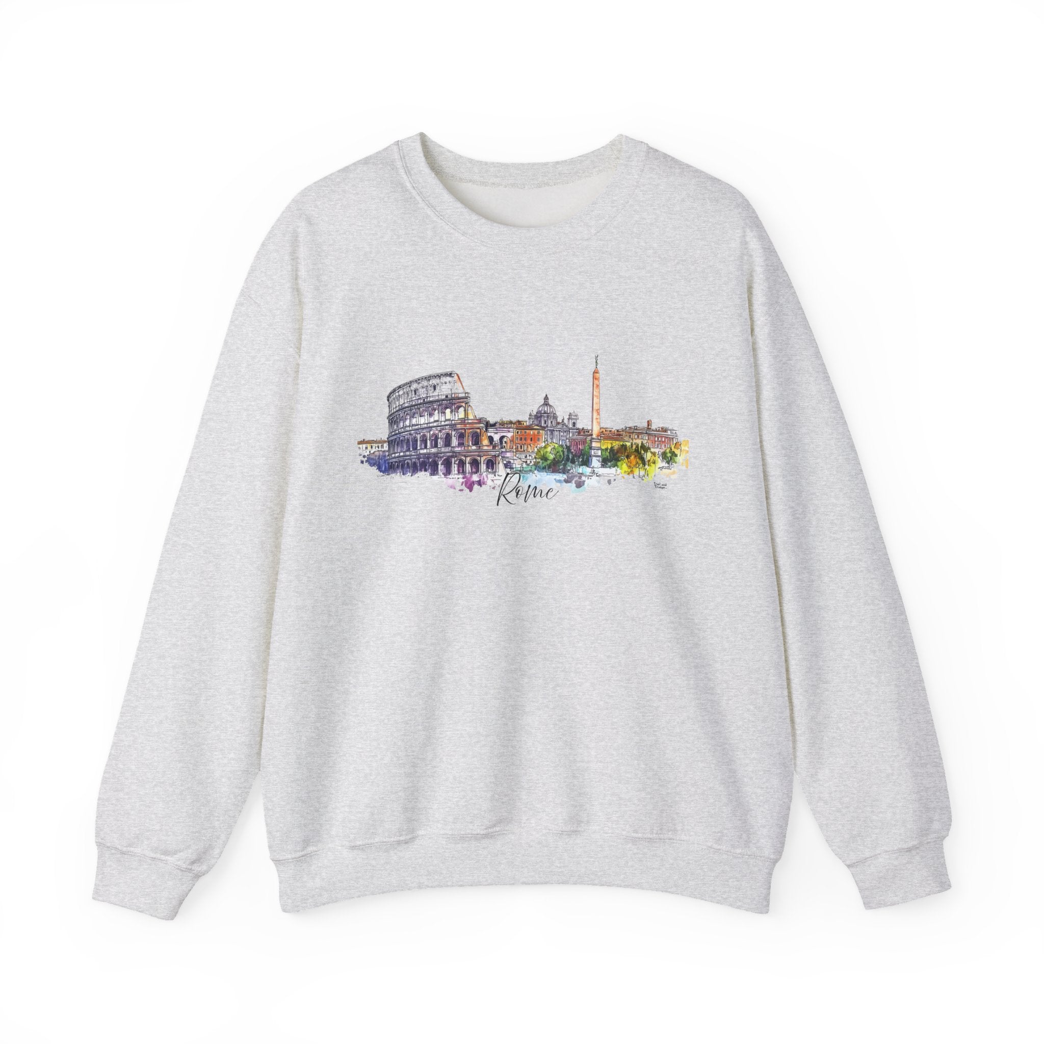 Rome Sweatshirt – Watercolor Skyline