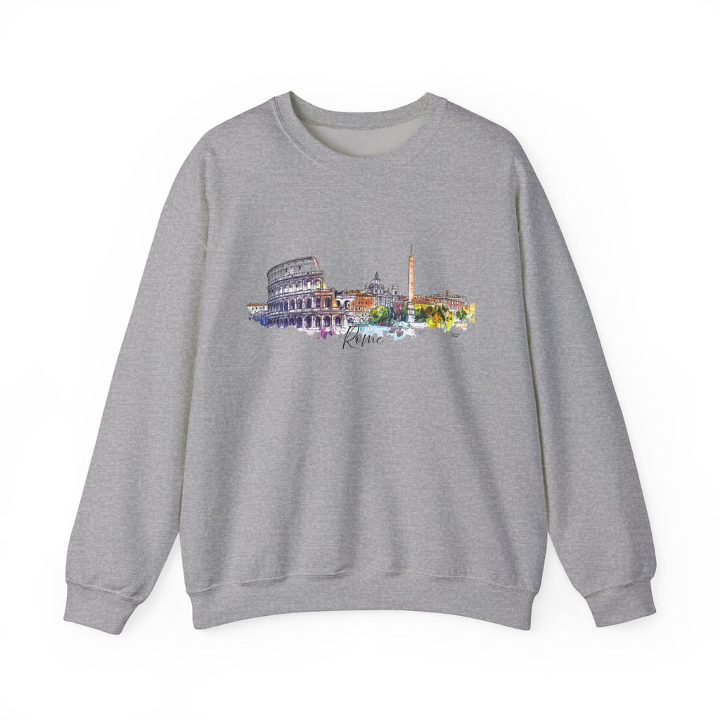 Rome Sweatshirt – Watercolor Skyline
