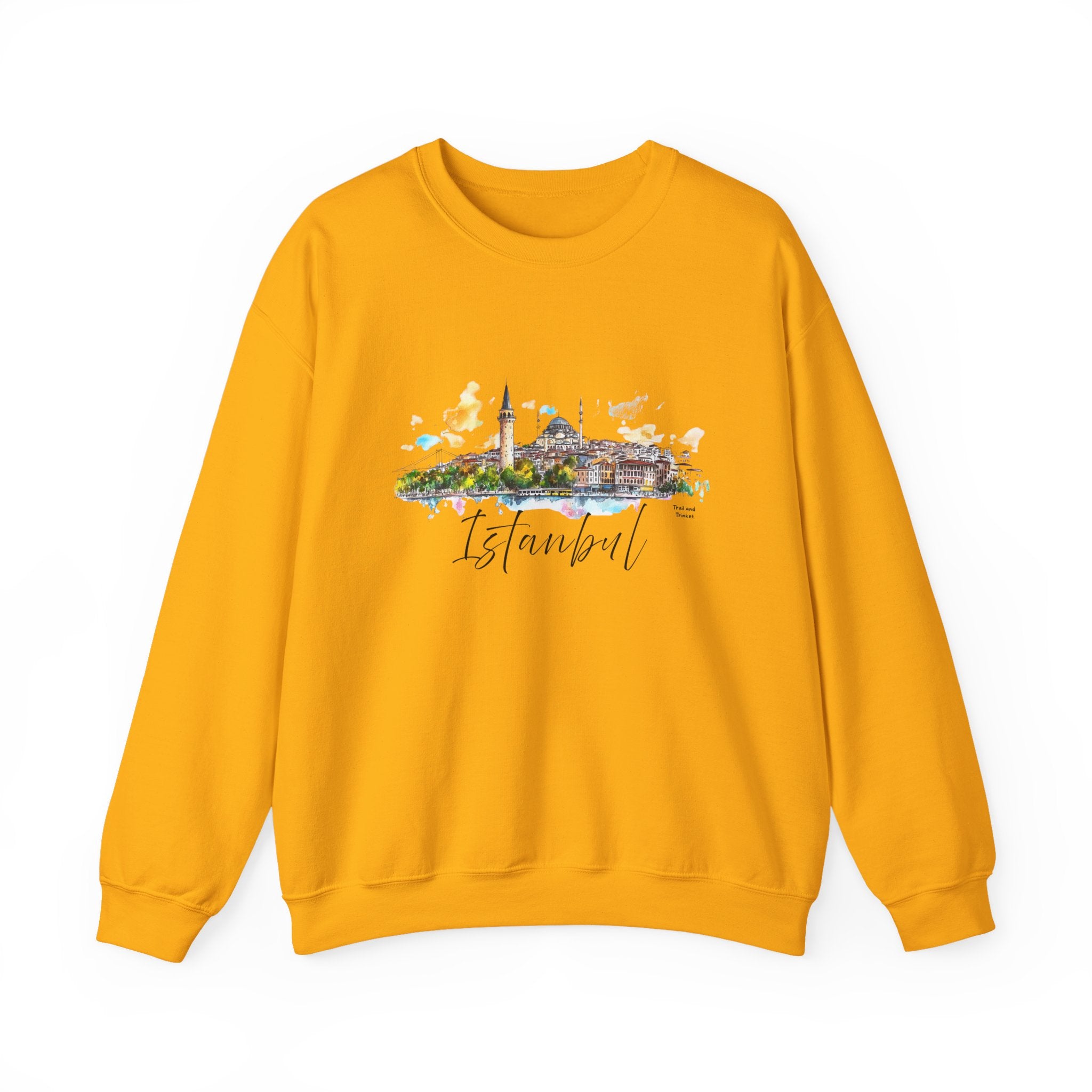 Istanbul Sweatshirt – Watercolor Skyline