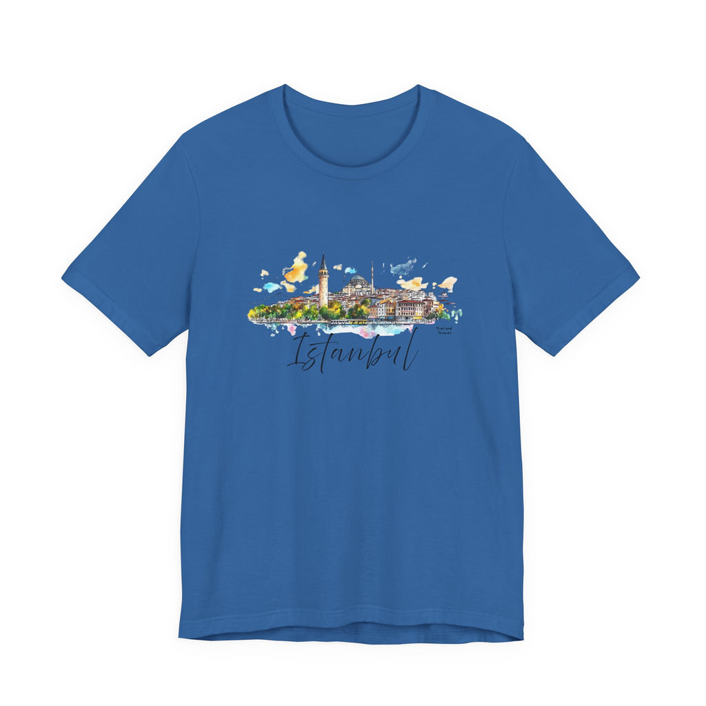Istanbul T-Shirt – Watercolor Skyline