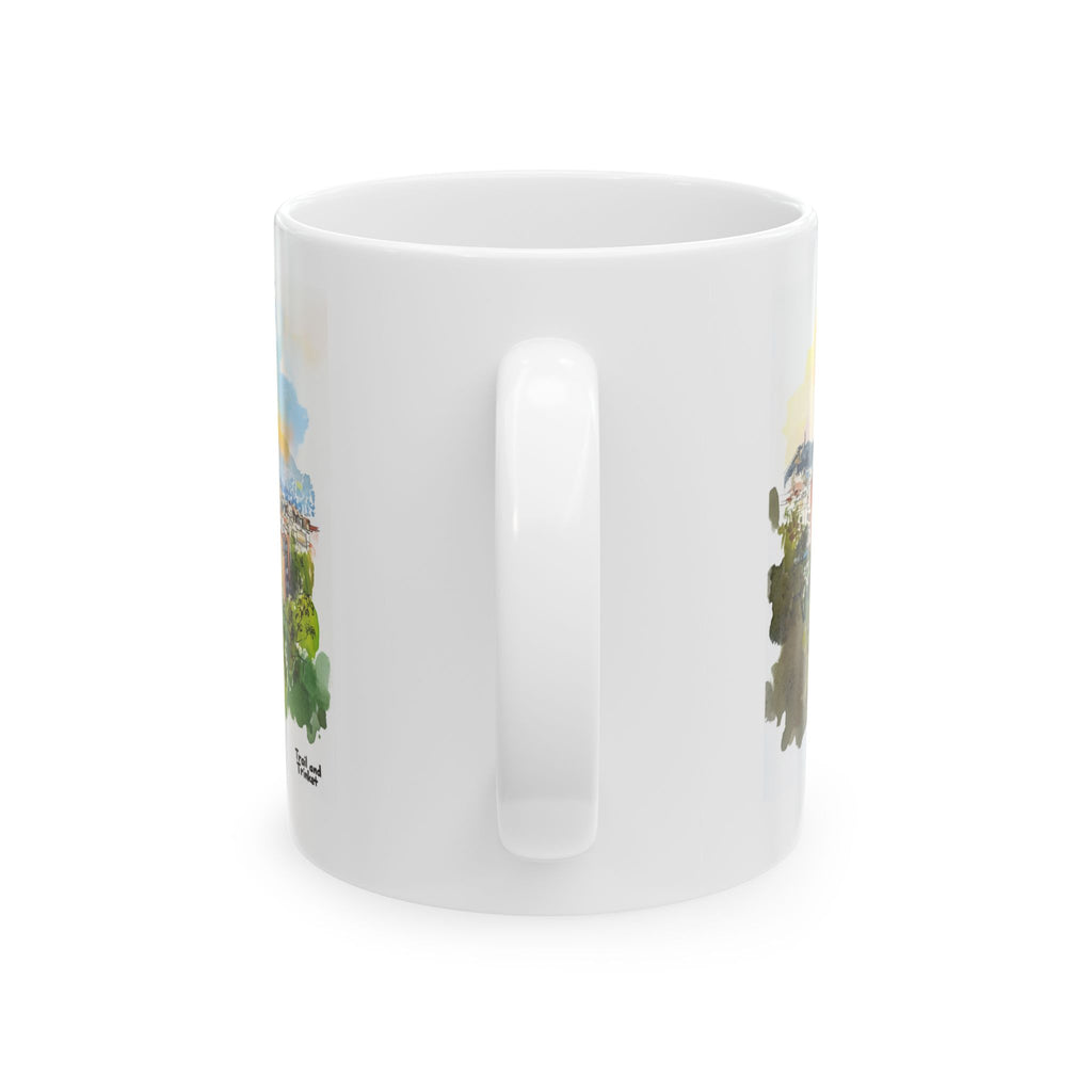 Barcelona Mug – Watercolor Skyline