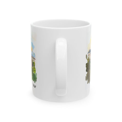 Barcelona Mug – Watercolor Skyline