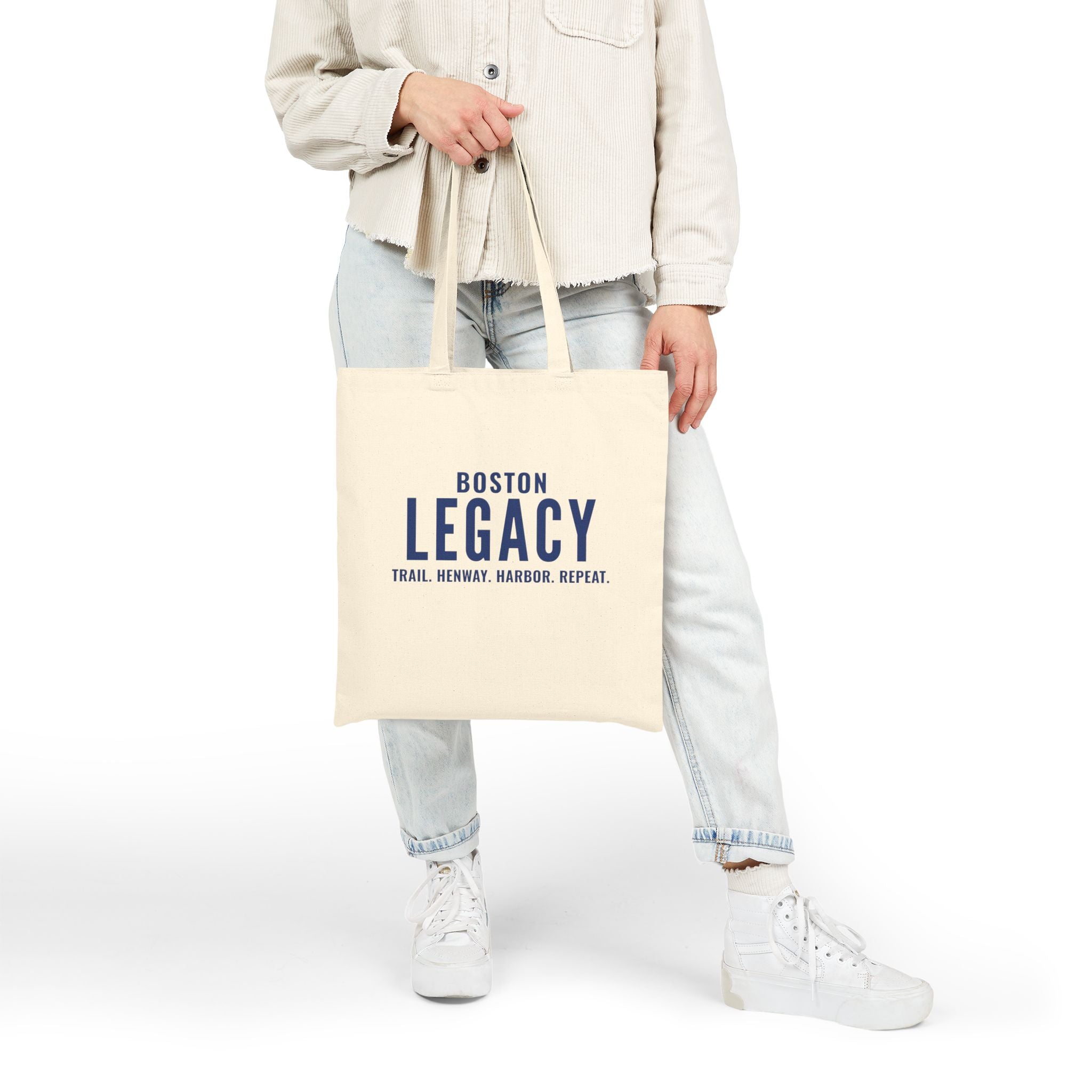 Boston Legacy Canvas Tote Bag | Rhythm and Route Collection