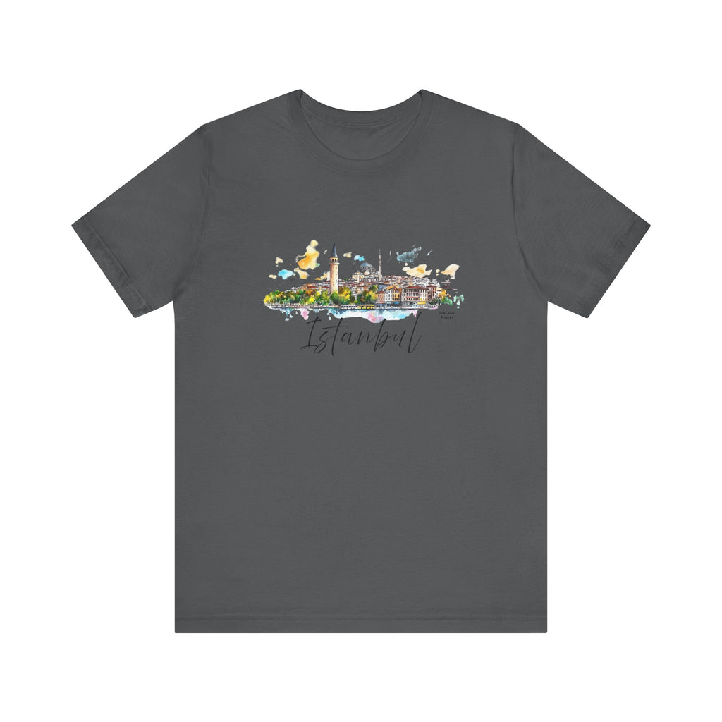 Istanbul T-Shirt – Watercolor Skyline