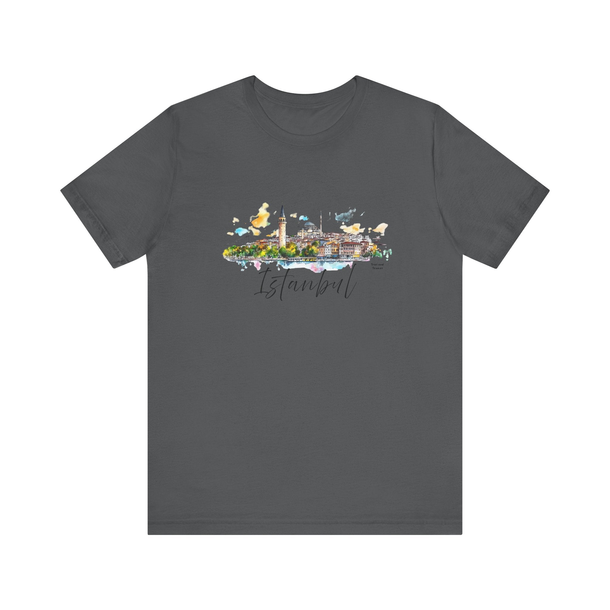 Istanbul T-Shirt – Watercolor Skyline